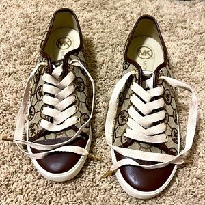 Michael Kors signature jacquard city sneakers 8.5 NWOB